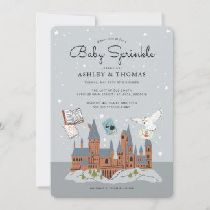 Invitación Harry Potter Castillo Hogwarts Bebé Sprinkle