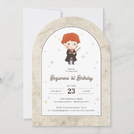 Invitación Harry Potter | Chibi Ron Weasley Mago Cumpleaños