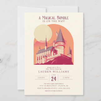 Invitación Harry Potter | Chica de Hogwarts Baby Shower