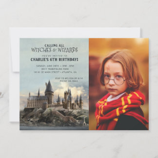 Invitación Harry Potter | Cumpleaños del Castillo de Hogwarts