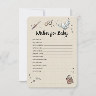 Invitación Harry Potter - Deseos para Bebé