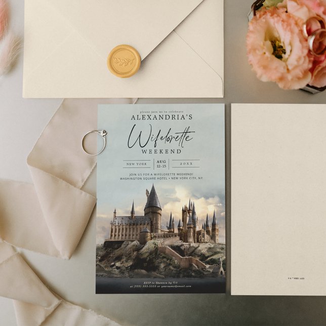 Invitación Harry Potter | Despedida de Soltera Wifelorette (Invitation on table)