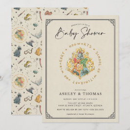 Invitación Harry Potter | Escudo de Hogwarts Baby Shower