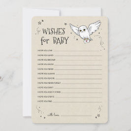 Invitación Harry Potter - Hedwig | Deseos para el bebé