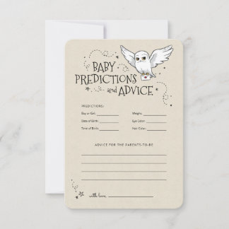Invitación Harry Potter - Hedwig | Predicciones y consejos pa