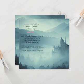 Invitación Harry Potter | Hogwarts Castle Baby Shower