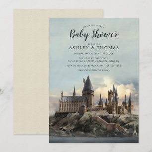 Invitación Harry Potter   Hogwarts Castle Baby Shower