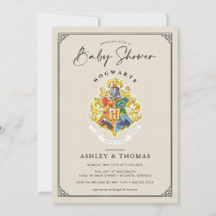 Invitación Harry Potter   Hogwarts Crest Baby Shower Invitati