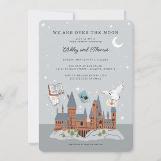 Invitación Harry Potter | Hogwarts - Sobre la luna