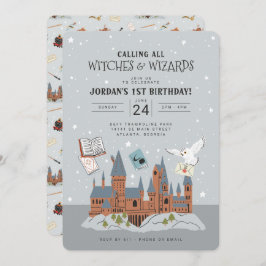 Invitación Harry Potter | Primer cumpleaños del castillo de H