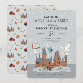 Invitación Harry Potter | Primer cumpleaños del castillo de H