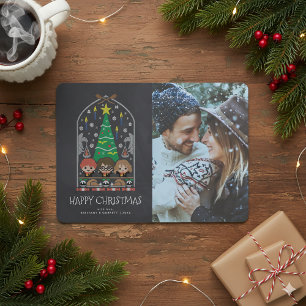 Invitación HARRY POTTER™ Punto de Cruz Navideño