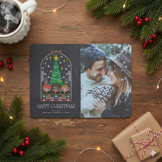 Invitación HARRY POTTER™ Punto de Cruz Navideño (Subido por el creador)