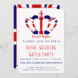 Invitación Harry y Meghan Crown | Fiesta Real Boda Watch