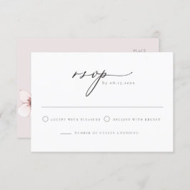 Invitación HARUMI Elegante Sakura Cherry Blossom Postcard RSV