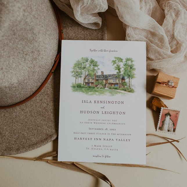 Invitación Harvest Inn Napa Valley Wedding Invitation (Subido por el creador)