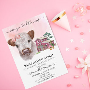 Invitación ¿Has escuchado al Chica de noticias Highland Cow C