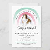 ¿Has oído, cumpleaños arcoiris y perro?