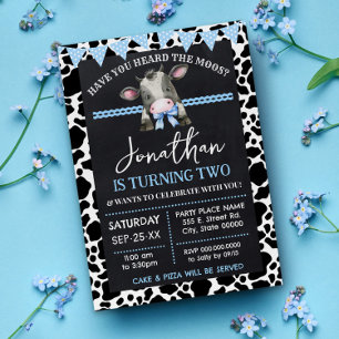 Invitación ¿Has oído el cumpleaños de la vaca azul de Moos?