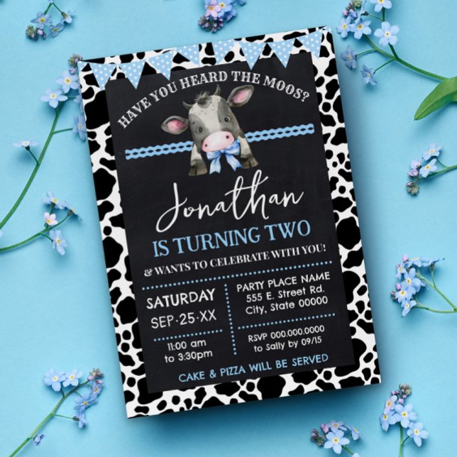 Invitación ¿Has oído el cumpleaños de la vaca azul de Moos? (Subido por el creador)