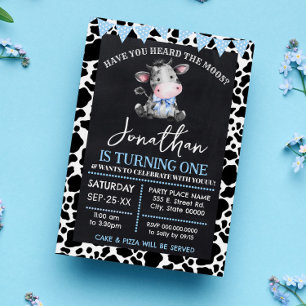 Invitación ¿Has Oído El Cumpleaños De Moos Blue Cow