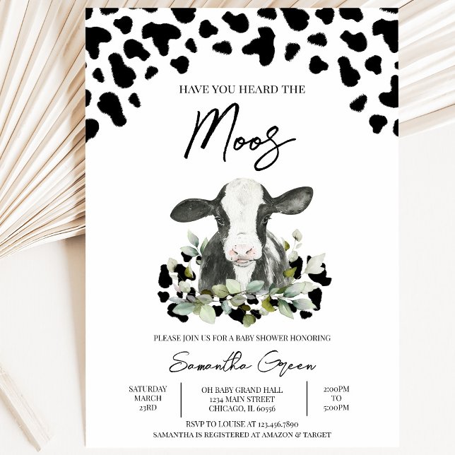 Invitación ¿Has oído los Muus Shower de Baby (Subido por el creador)
