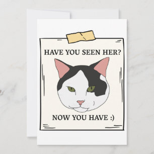 Invitación Has Visto Gato Ahora Que Has Querido Mascota