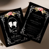 Hasta la muerte Boda gótico floral negro