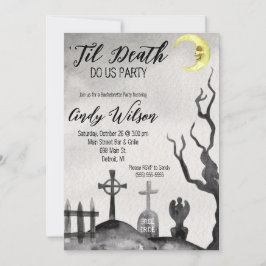 Invitación Hasta la muerte de la Fiesta, fiesta de la soltera