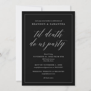 Invitación Hasta la muerte de la fiesta norteamericana Hallow