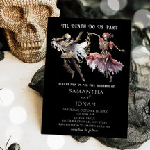 Hasta la muerte Esqueletos góticos Boda de Hallowe