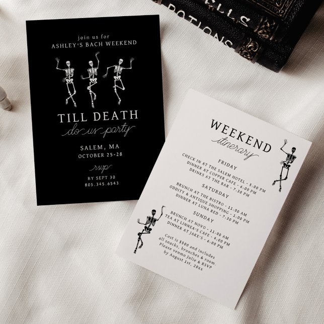Invitación Hasta La Muerte, Fiesta Bachelorette Weekend (Subido por el creador)