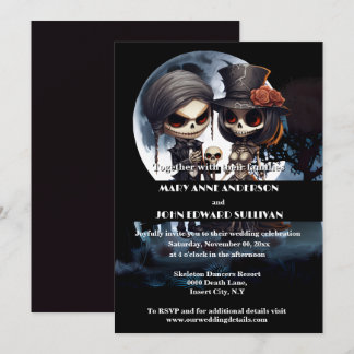 Invitación Hasta la muerte formamos parte del novio de la nov