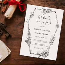 Hasta la muerte Mano gótica trazó Flores Skull Cof