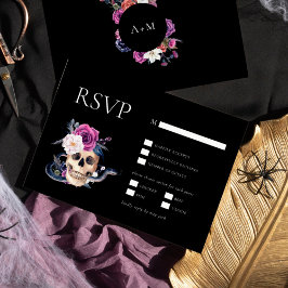 Invitación 'Hasta la muerte nos dividen en púrpura y negro RS