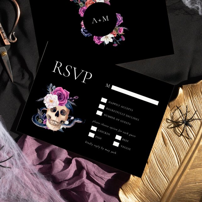 Invitación 'Hasta la muerte nos dividen en púrpura y negro RS (Subido por el creador)