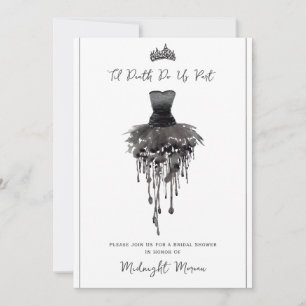 Invitación Hasta la muerte nos dividimos en ducha de novias d