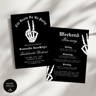 Invitación Hasta la muerte, nos hacemos Fiesta Bachelorette P