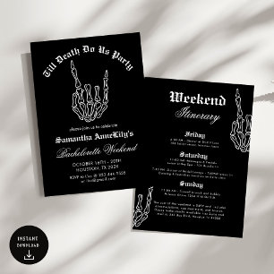Invitación Hasta la muerte, nos hacemos Fiesta Bachelorette P