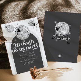 Invitación Hasta la muerte, nos hacemos fiesta Disco Spiders