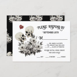 Invitación Hasta la muerte, ¿nos hacemos Parte Skeleton Parej