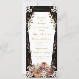 Invitación 'Hasta la muerte nos separan Boda de Halloween