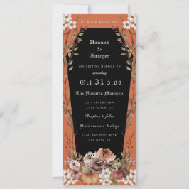 Invitación 'Hasta la muerte nos separan del Boda de Halloween