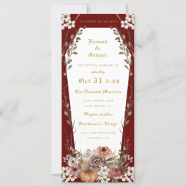 Invitación 'Hasta la muerte nos separan del Boda de Halloween