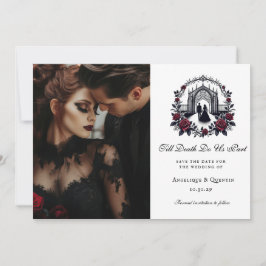 Invitación Hasta la muerte, parte elegancia de la foto del Gó