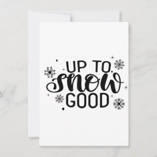 Invitación Hasta nevar bien divertido Navidad invierno copo d