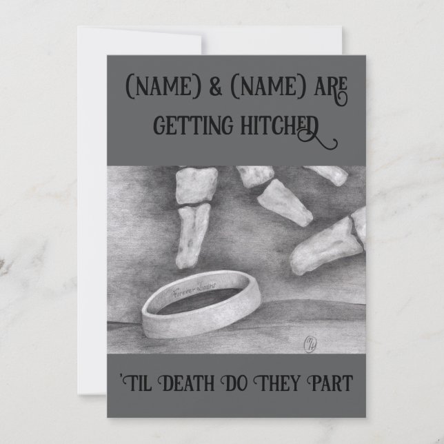 Invitación Hasta que la muerte (Anverso)