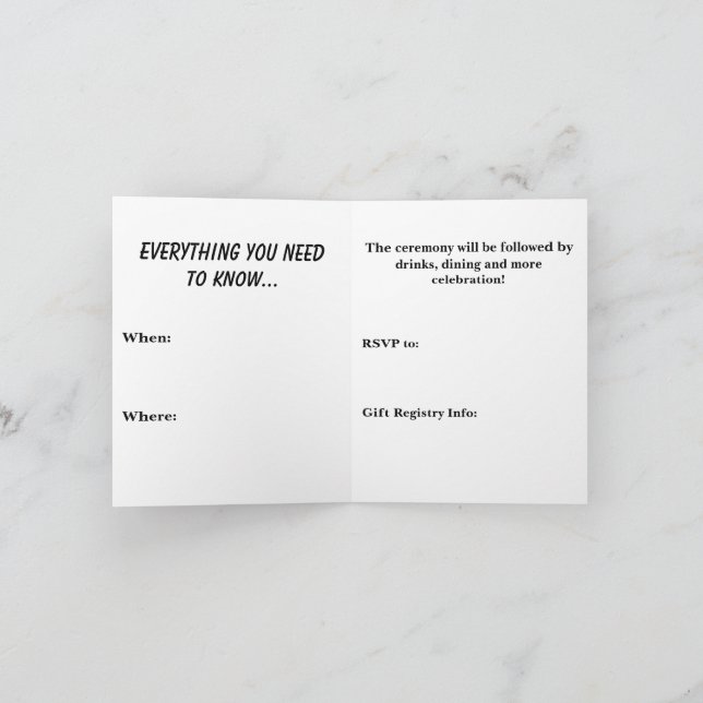 Invitación Hasta que la muerte (Interior)