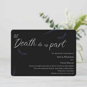Invitación Hasta que la muerte nos haga el Boda parcial