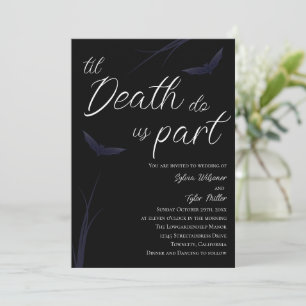Invitación Hasta que la muerte nos haga el Boda parcial